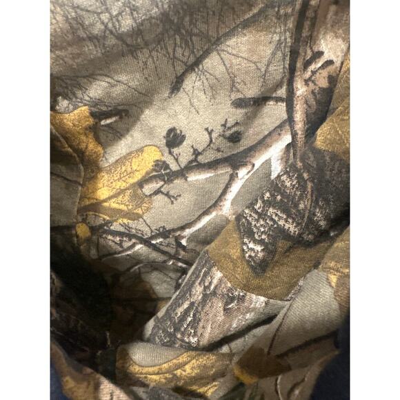 Carhartt Navy pullover hoodie with camo 2XL loose fit RARE VGUC men’s - Picture 6 of 8